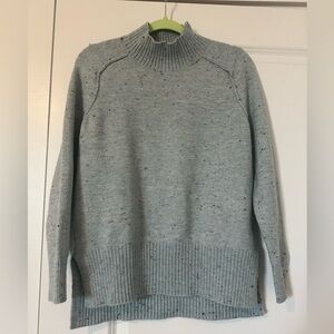 Loft Blue Flecked Mock Neck Sweater Sizs XS